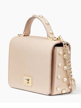 Kate Spade Serrano Place 
Pearl Maisie Crossbody Bag Warm Beige EUC